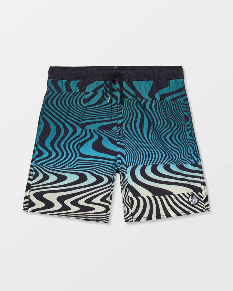 Volcom Volcom Lido Print Trunk (Youth) | Rifle Green