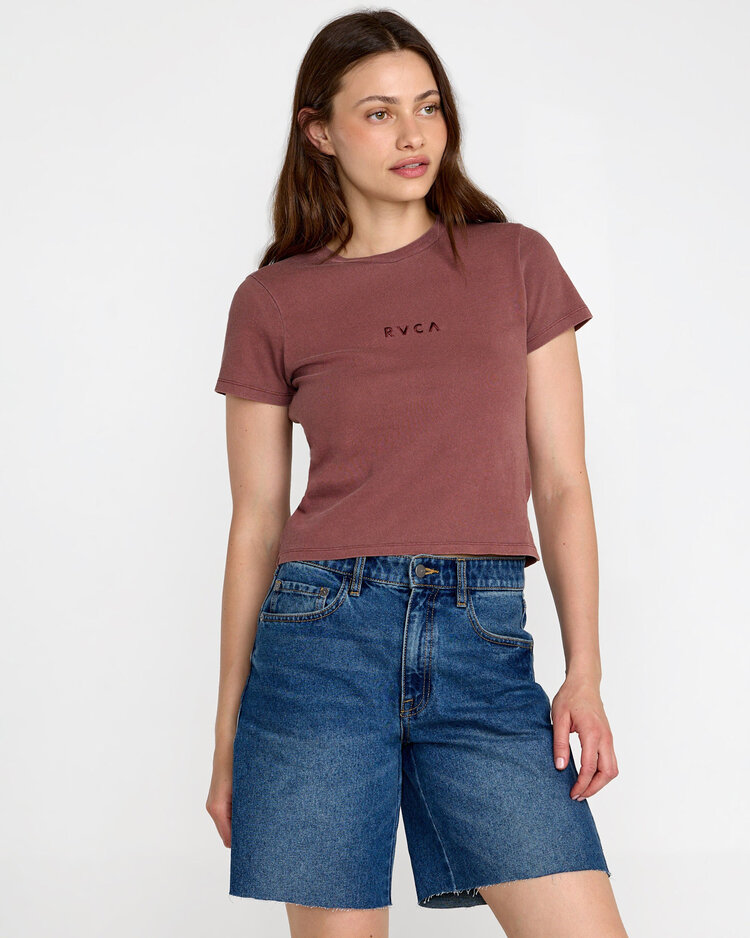 RVCA Rvca Forever Tee (Womens) | Terra Brown