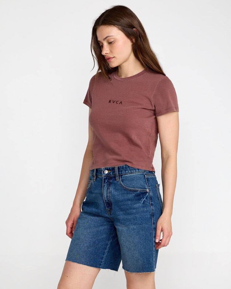RVCA Rvca Forever Tee (Womens) | Terra Brown