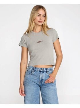 RVCA Rvca 411 Tee (Womens) | Sky Grey
