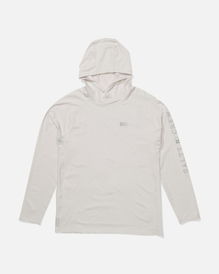 Salty Crew Salty Crew Apex Perforated Sunshirt (Mens) | Light Grey