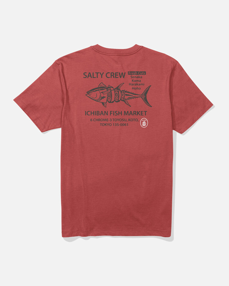 Salty Crew Salty Crew Ichiban Ss Tee (Mens) | Washed Red