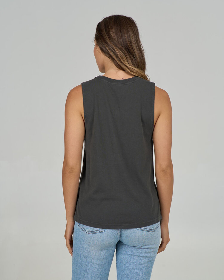 Salty Crew Salty Crew Keyhole Muscle Tank (Womens) | Charcoal