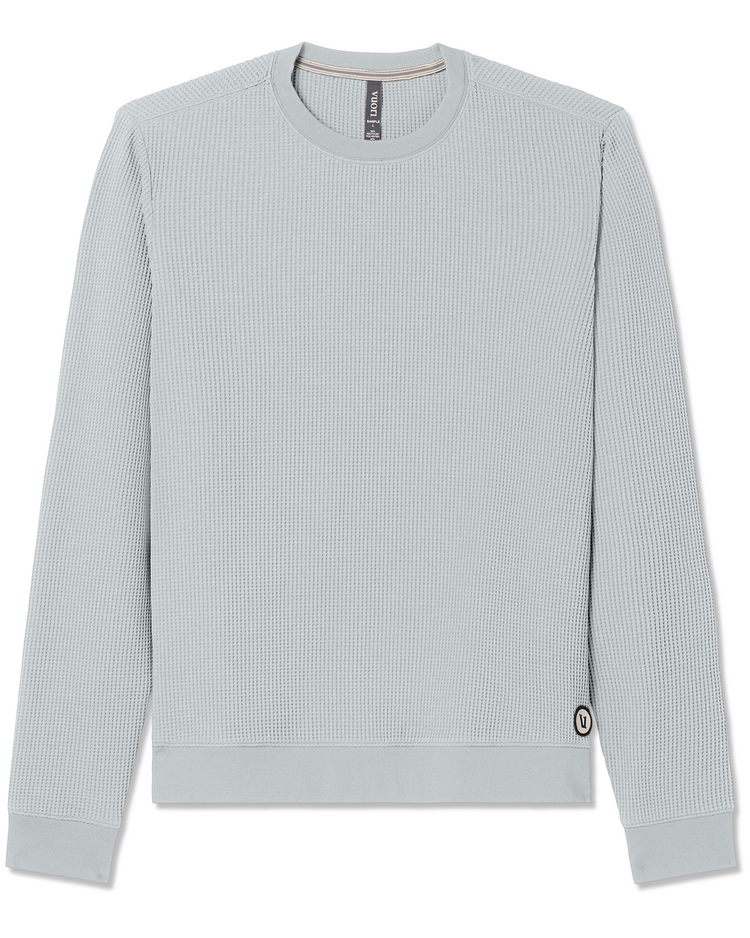 Vuori Vuori Tech Waffle Crew (Mens) | Sea Fog