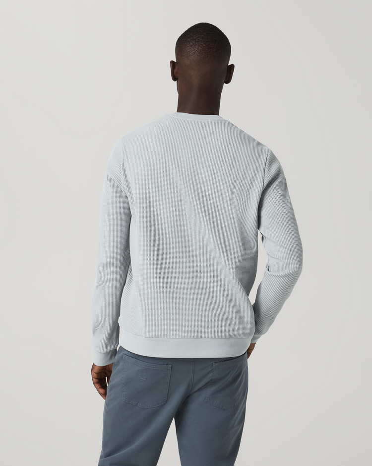 Vuori Vuori Tech Waffle Crew (Mens) | Sea Fog