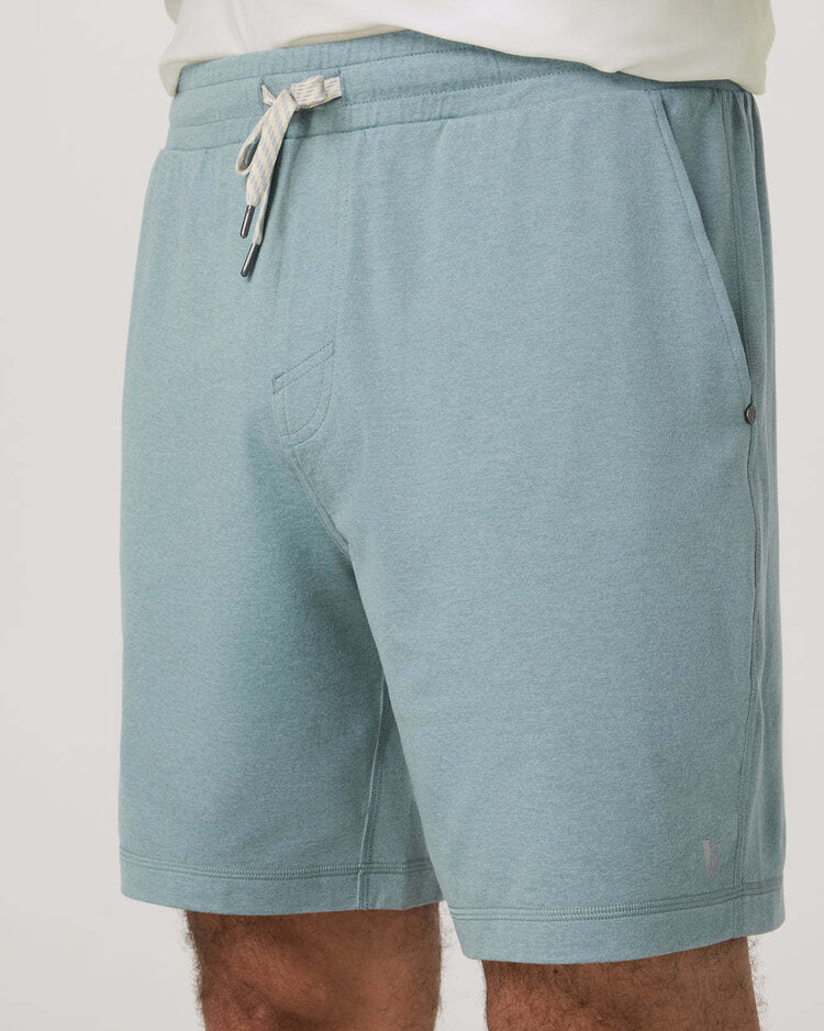 Vuori Vuori Ponto Performance Short 7" (Mens) | Misty Blue Heather