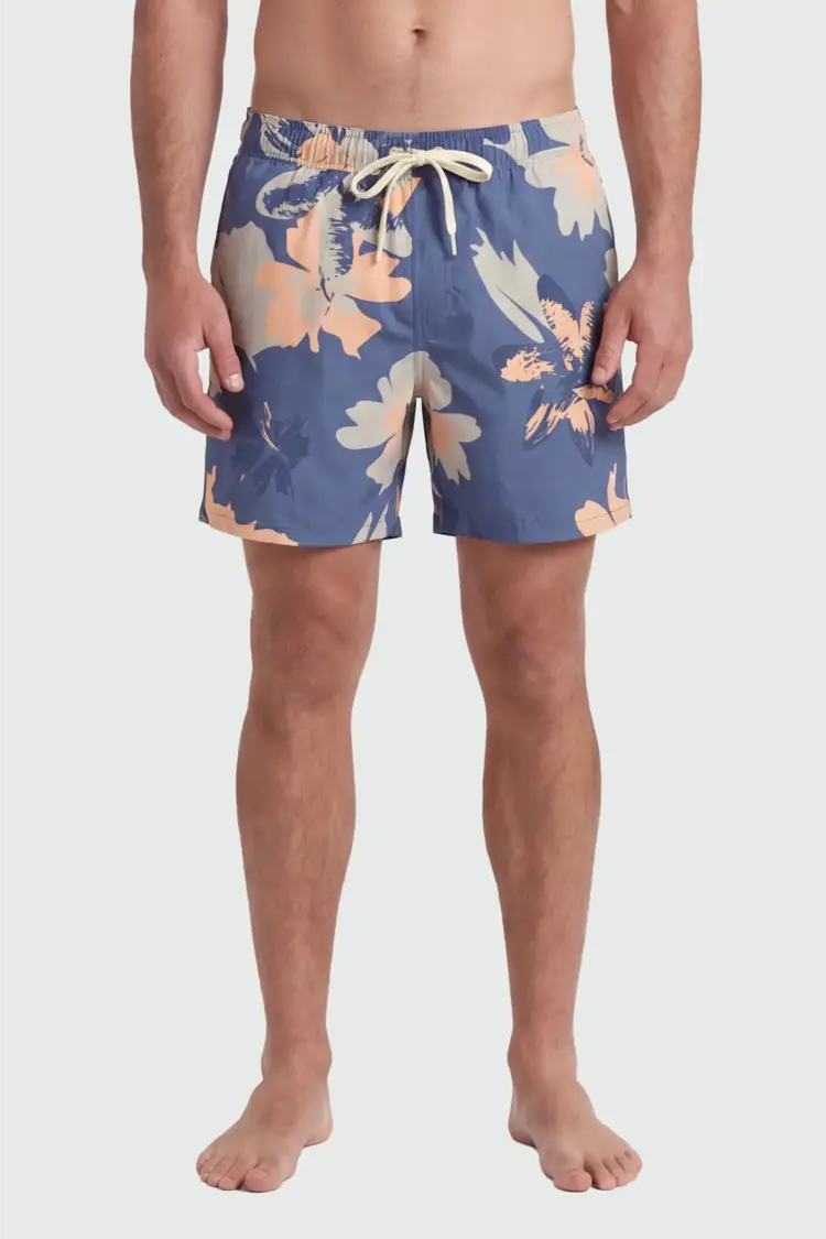 TEAMLTD TEAMLTD Classic 6" Swim Short (Mens) | Blue Hibiscus