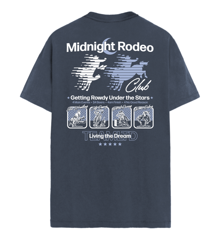 TEAMLTD TEAMLTD Midnight Rodeo Tee (Mens) | Washed Navy