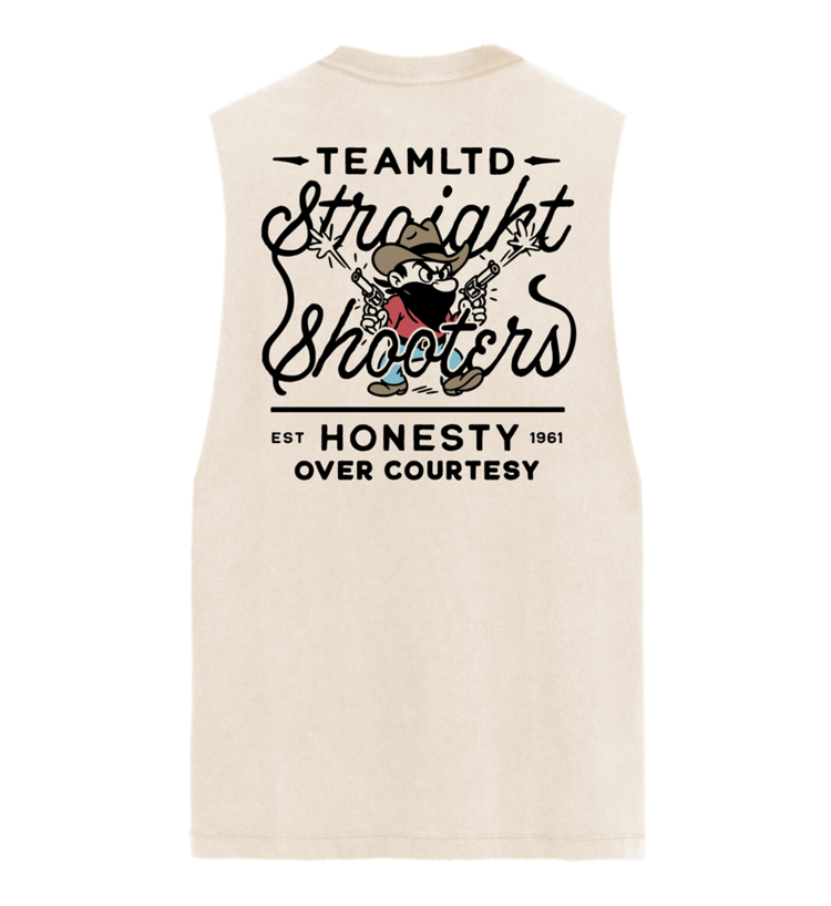 TEAMLTD TEAMLTD Straight Shooter Aussie Tank (Mens) | Cream