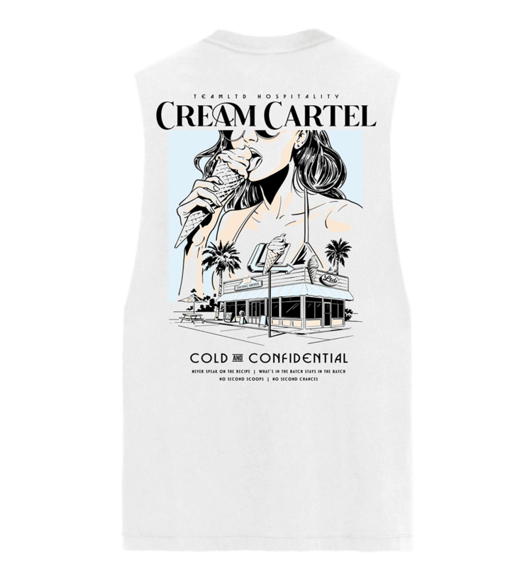 TEAMLTD TEAMLTD Cream Cartel Aussie Tank (Mens) | White