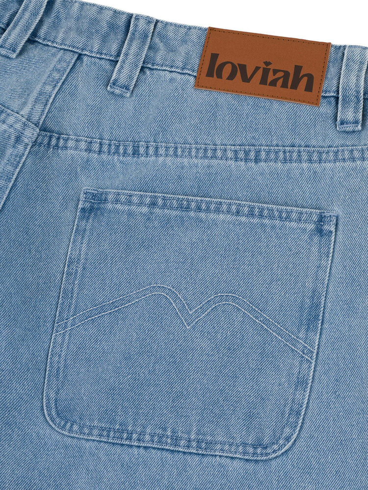 Loviah Loviah 1990 Baggy 5 Pocket Denim (Mens) | Indigo Light Wash