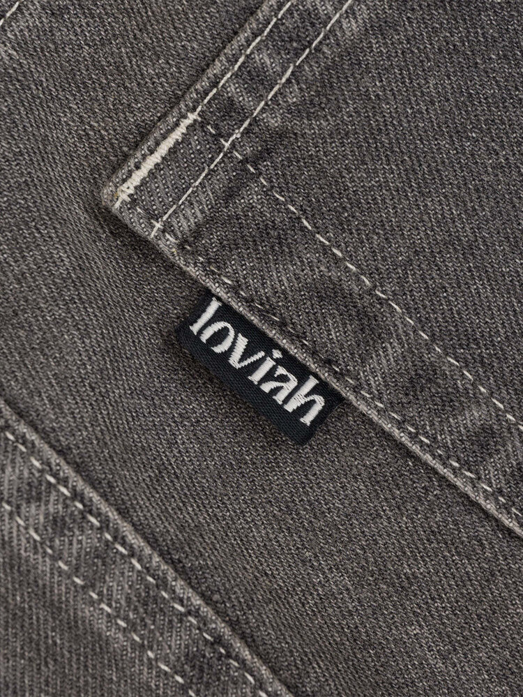 Loviah Loviah Og Baggy 5 Pocket Denim (Mens) | Grey Stonewash