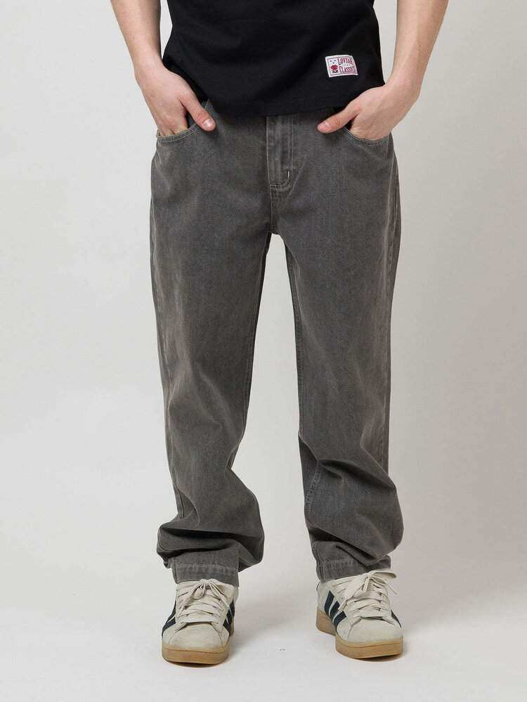 Loviah Loviah Og Baggy 5 Pocket Denim (Mens) | Grey Stonewash