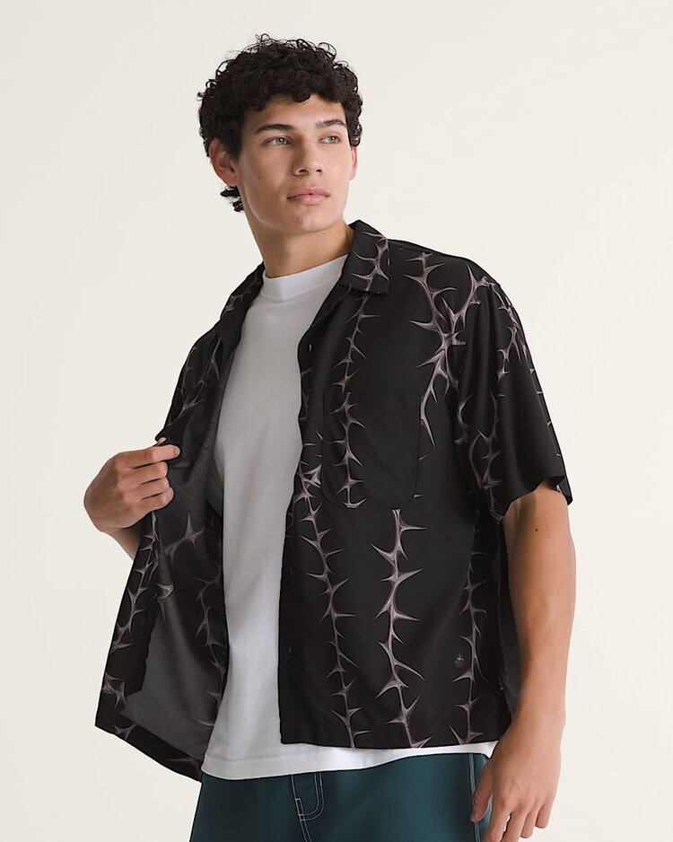 Vans Vans Van Doren Printed Camp Ss Shirt (Mens) | Black