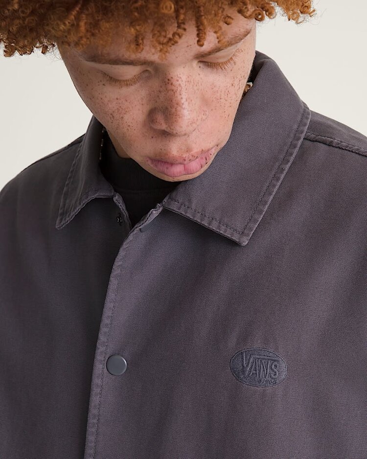 Vans Vans Torrey Pigment Canvas Coaches Jacket (Mens) | Asphalt