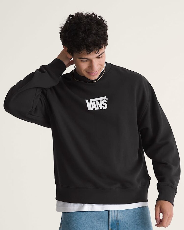 Vans Vans Stretch Logo Crew (Mens) | Black/White
