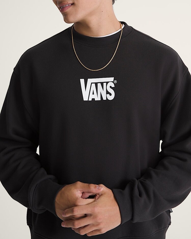 Vans Vans Stretch Logo Crew (Mens) | Black/White
