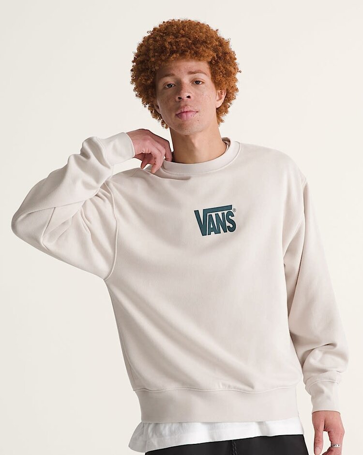 Vans Vans Stretch Logo Crew (Mens) | Oatmeal