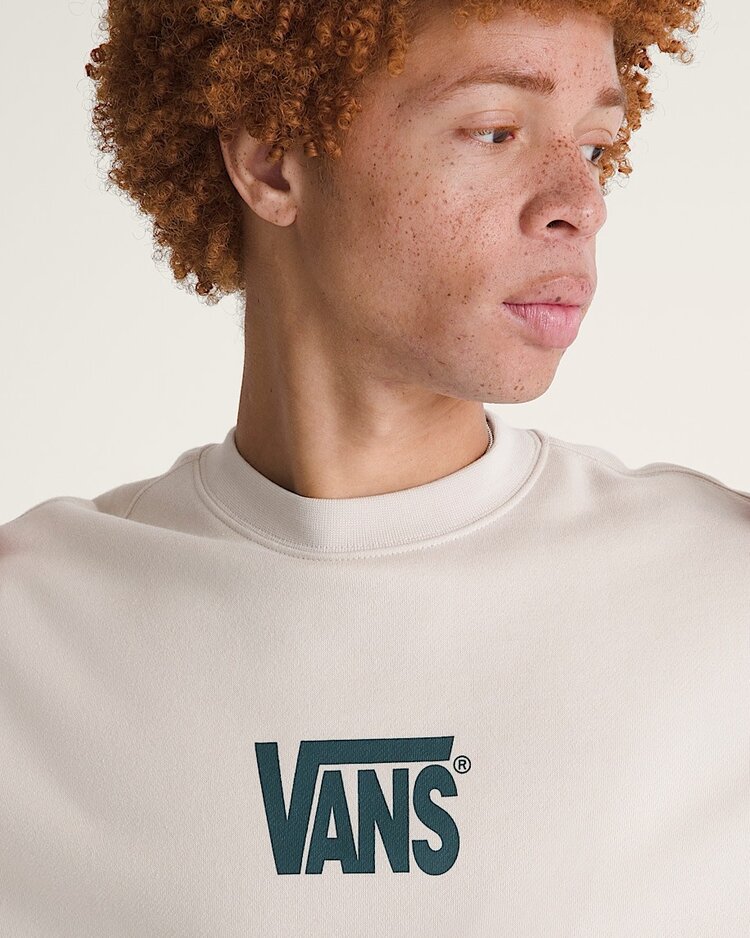 Vans Vans Stretch Logo Crew (Mens) | Oatmeal