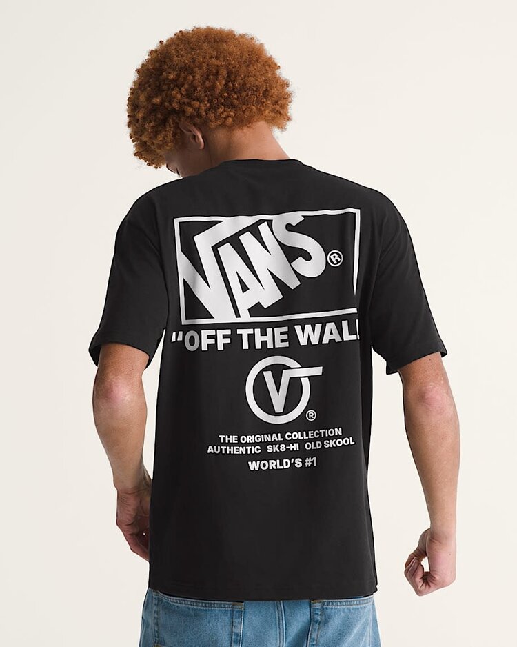 Vans Vans Stacked Hi Ss Tee (Mens) | Black/White
