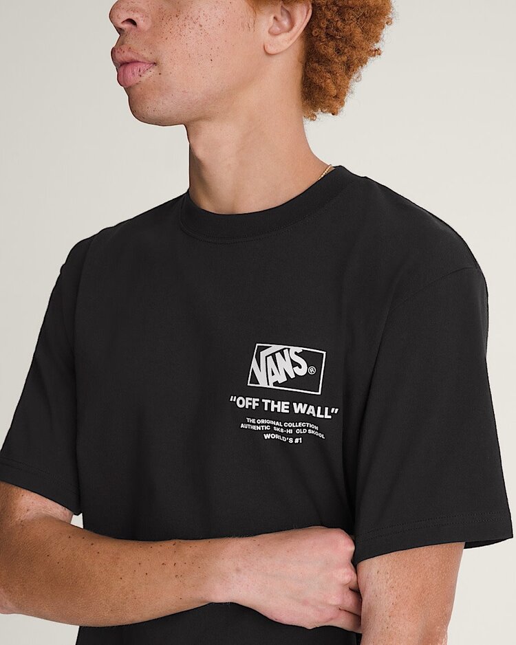 Vans Vans Stacked Hi Ss Tee (Mens) | Black/White