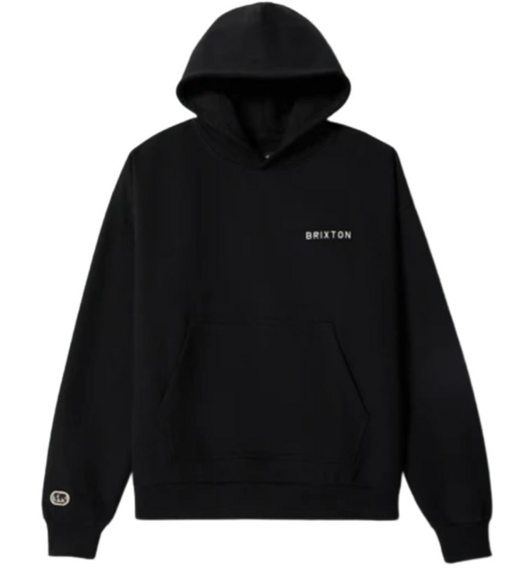 Brixton Brixton Embroidered Heavy Weight Hood (Mens) | Black