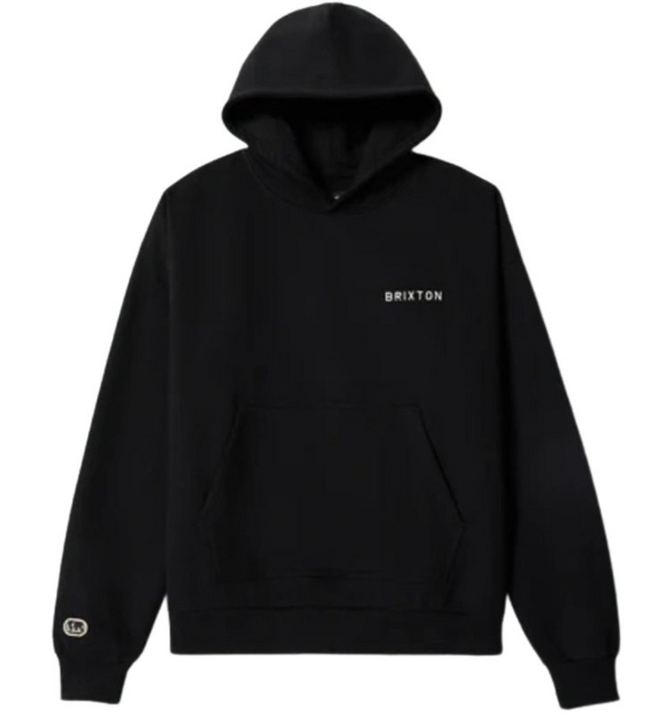 Brixton Brixton Embroidered Heavy Weight Hood (Mens) | Black