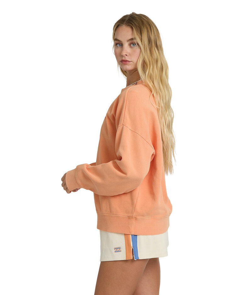 Billabong Billabong Echo Crew Fleece (Womens) | Tangerine