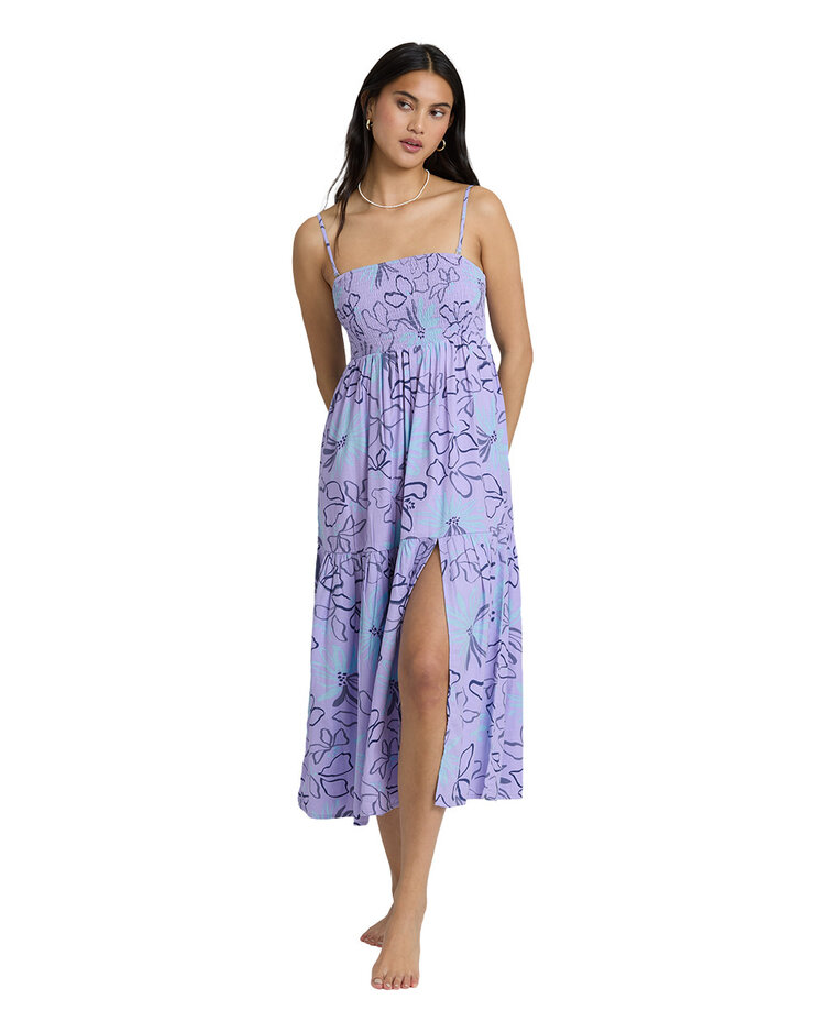 Billabong Billabong Tropical Daze Midi Dress (Womens) | Twilight Blue