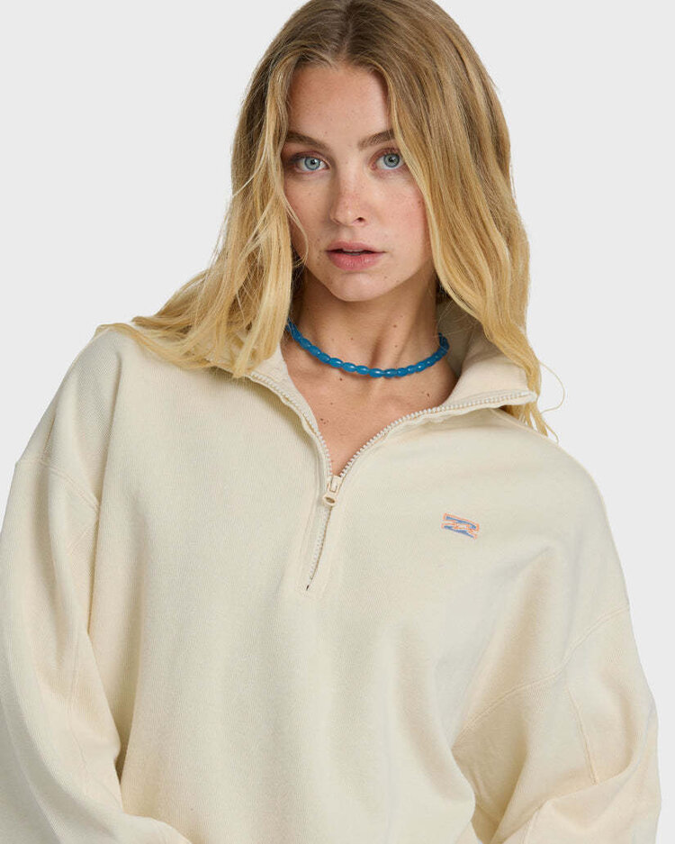 Billabong Billabong Classic Feels Half Zip Po (Womens) | White Cap