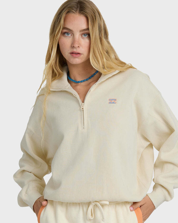 Billabong Billabong Classic Feels Half Zip Po (Womens) | White Cap
