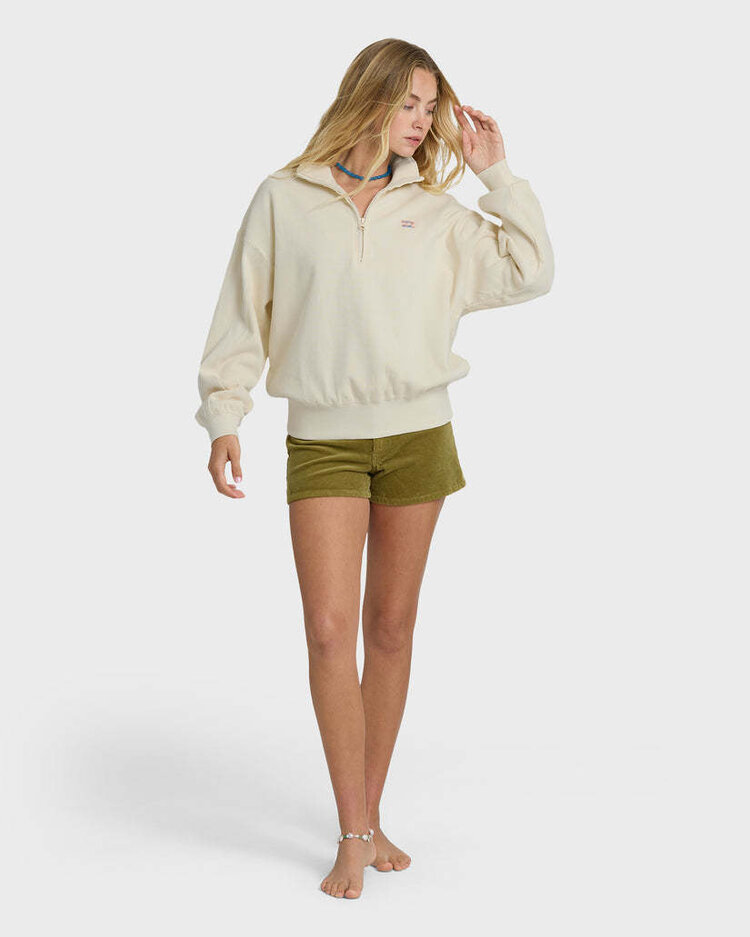 Billabong Billabong Classic Feels Half Zip Po (Womens) | White Cap