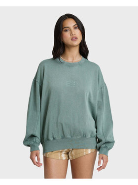 Billabong Billabong Bleached Out Kendal Crew Fleece (Womens) | Blue Mist