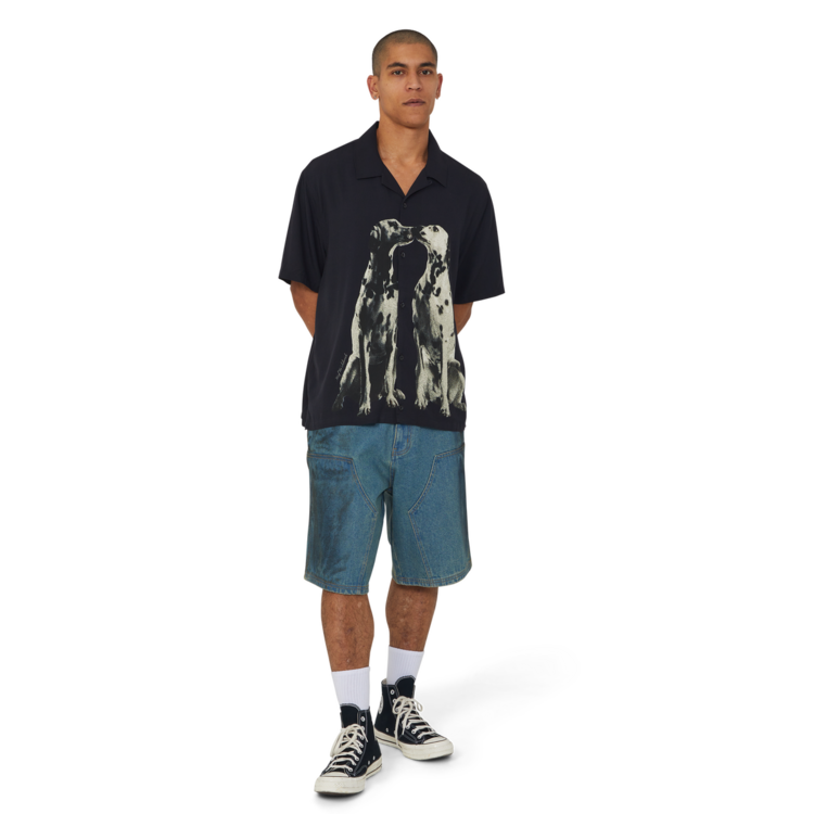 Huf Huf Dogged Ss Resort Shirt (Mens) | Black