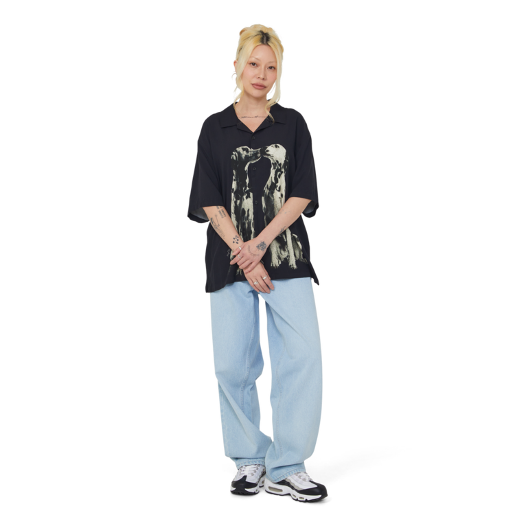 Huf Huf Dogged Ss Resort Shirt (Mens) | Black