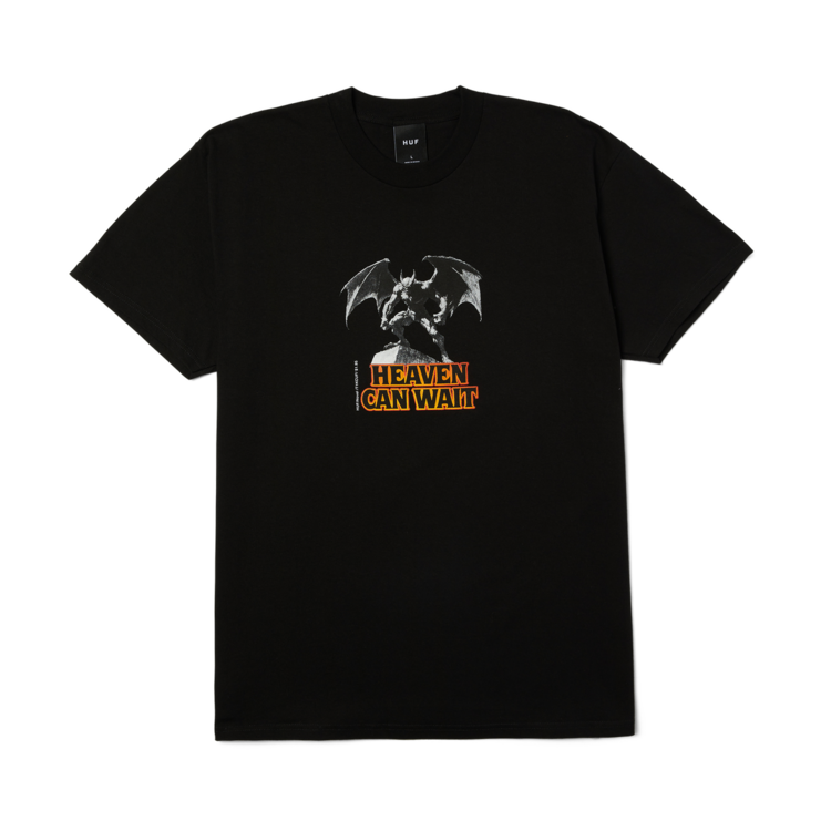 Huf Huf Heaven Can Wait Ss Tee (Mens) | Black