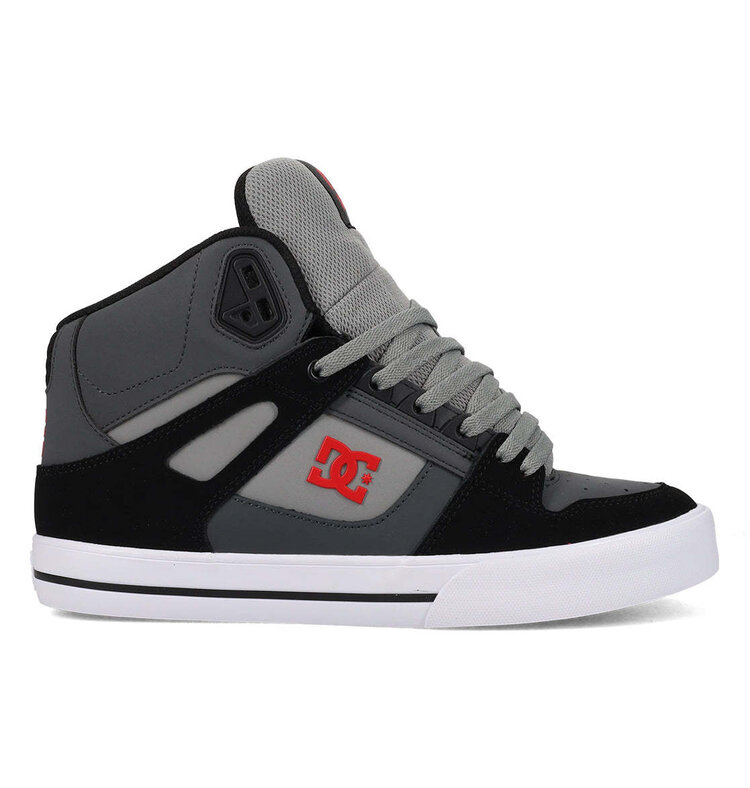 DC Dc Pure High Top Wc (Mens) | Grey/Black/Red