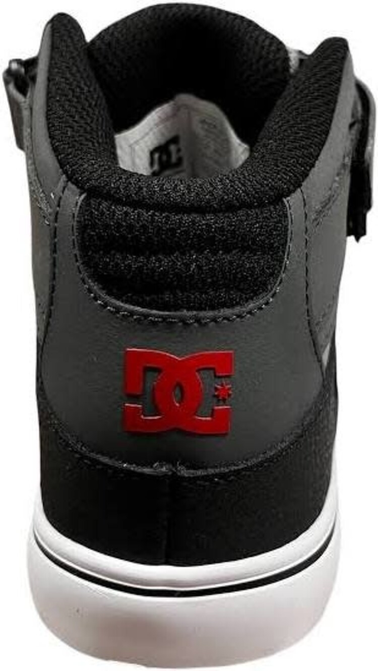 DC Dc Pure Hi Top Ev (Youth) | Grey/Black/Red