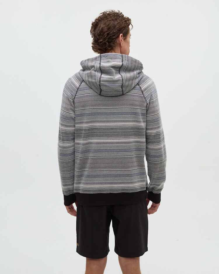 Tentree Tentree Woodrow Hoodie (Mens) | Meteorite Black Multi Stripe