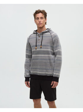 Tentree Tentree Woodrow Hoodie (Mens) | Meteorite Black Multi Stripe