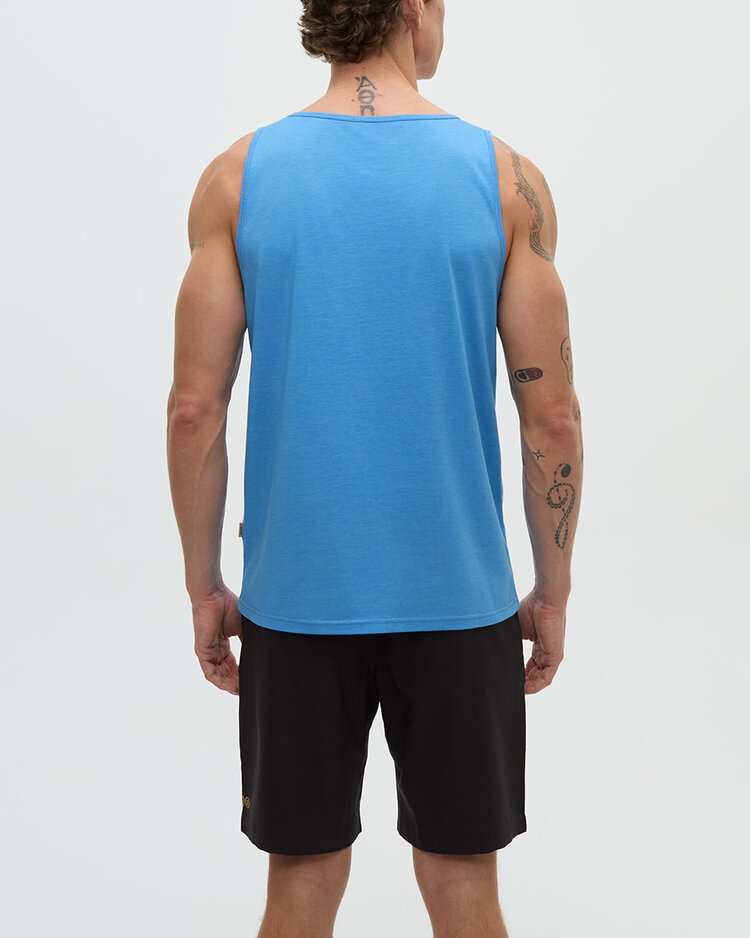 Tentree Tentree Pender Tank (Mens) | Blue Lagoon Htr