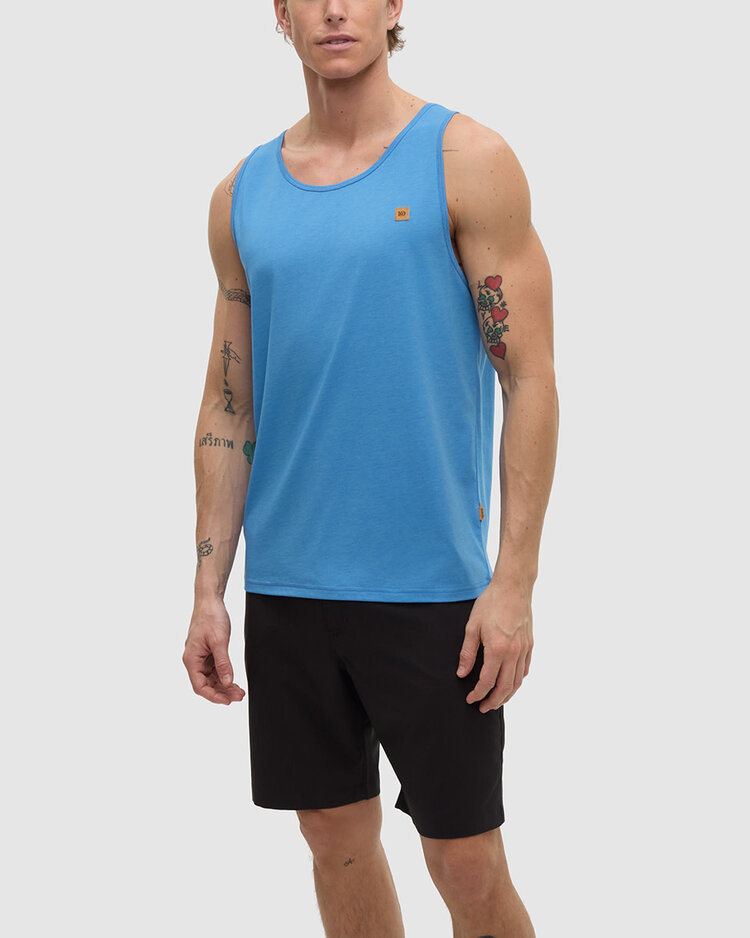 Tentree Tentree Pender Tank (Mens) | Blue Lagoon Htr