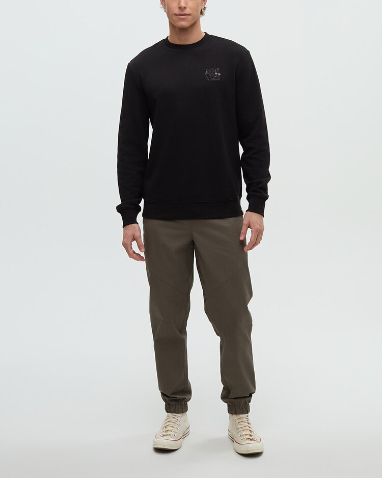 Tentree Tentree Lake Life Essentials Crew (Mens) | Meteorite Black/Clay