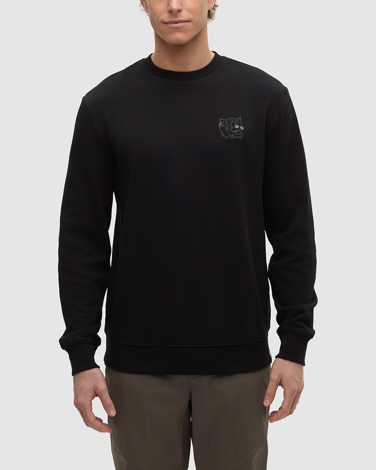 Tentree Tentree Lake Life Essentials Crew (Mens) | Meteorite Black/Clay