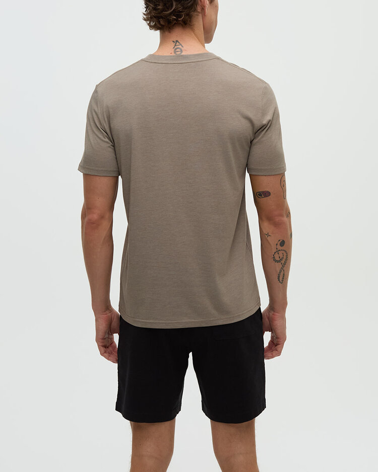 Tentree Tentree Embroidered Ten Tee (Mens) | Clay Htr/Creek Stone