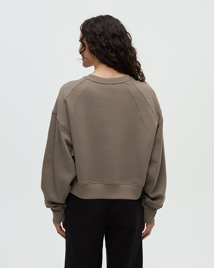 Tentree Tentree Bluffs Cropped Crew (Womens) | Clay