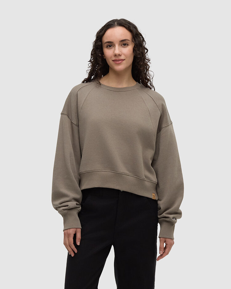 Tentree Tentree Bluffs Cropped Crew (Womens) | Clay