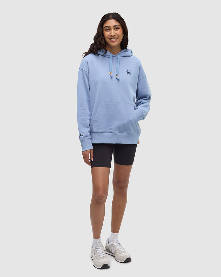 Tentree Tentree Sunrise Relaxed Hoodie (Womens) | Lakeside Blue/Blue