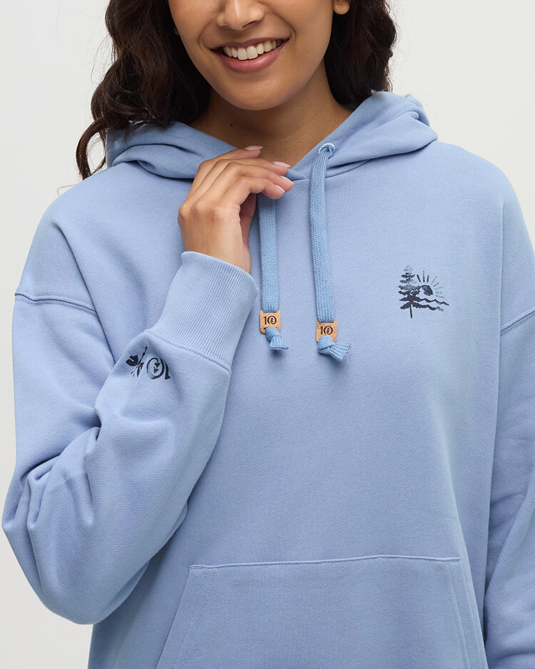 Tentree Tentree Sunrise Relaxed Hoodie (Womens) | Lakeside Blue/Blue