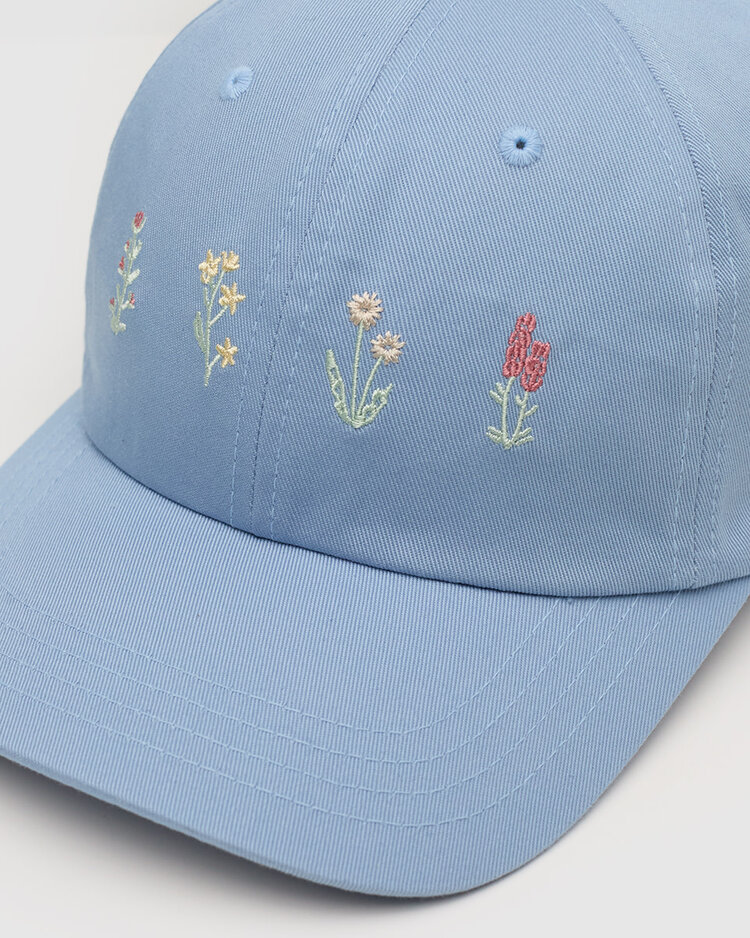 Tentree Tentree Spring Flora Peak Hat (Unisex) | Lakeside Blue/White Oak